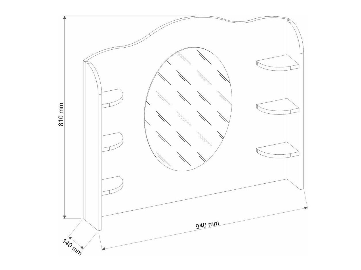 Miroir Romelbo 137 (Blanc)