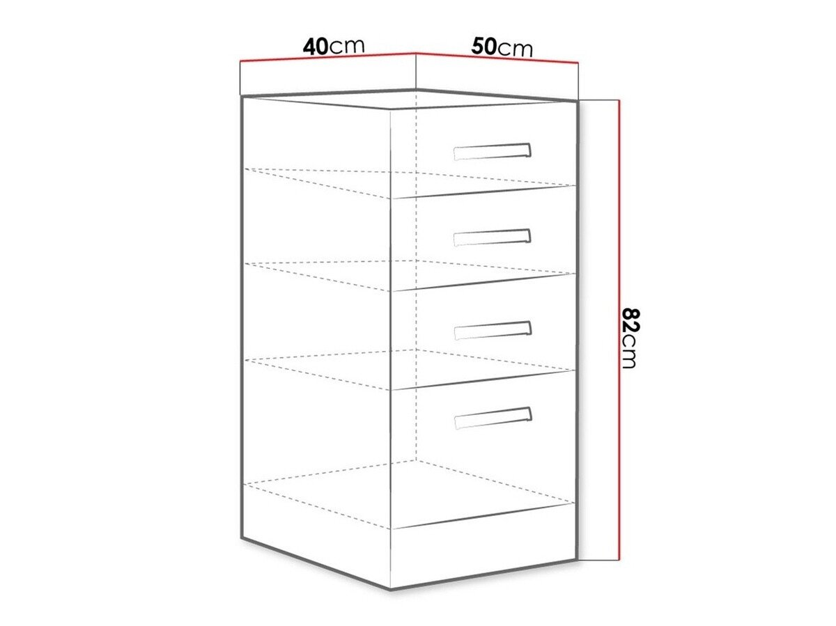Armoire modulaire avec tiroirs Multi Cream 122