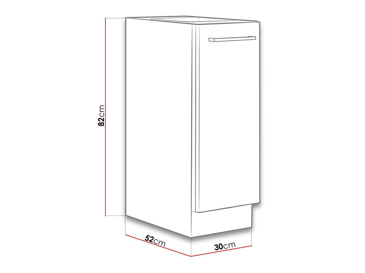 Armoire modulaire avec panier extractible Wood 107