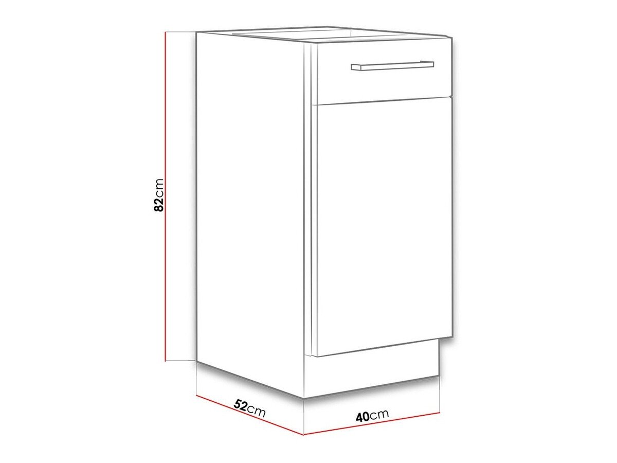 Armoire modulaire avec portes Wood White 120
