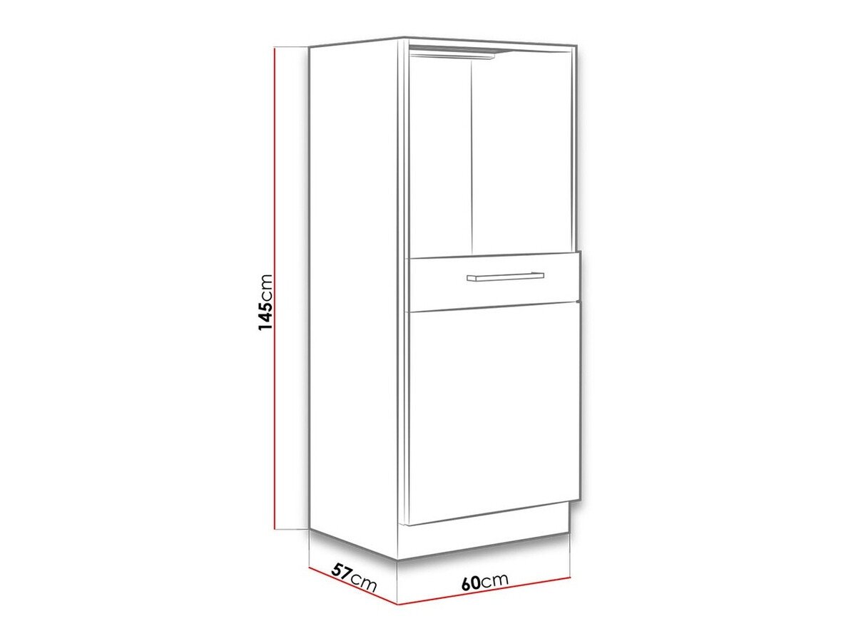 Armoire modulaire pour appareils intégrés Wood Grey 122