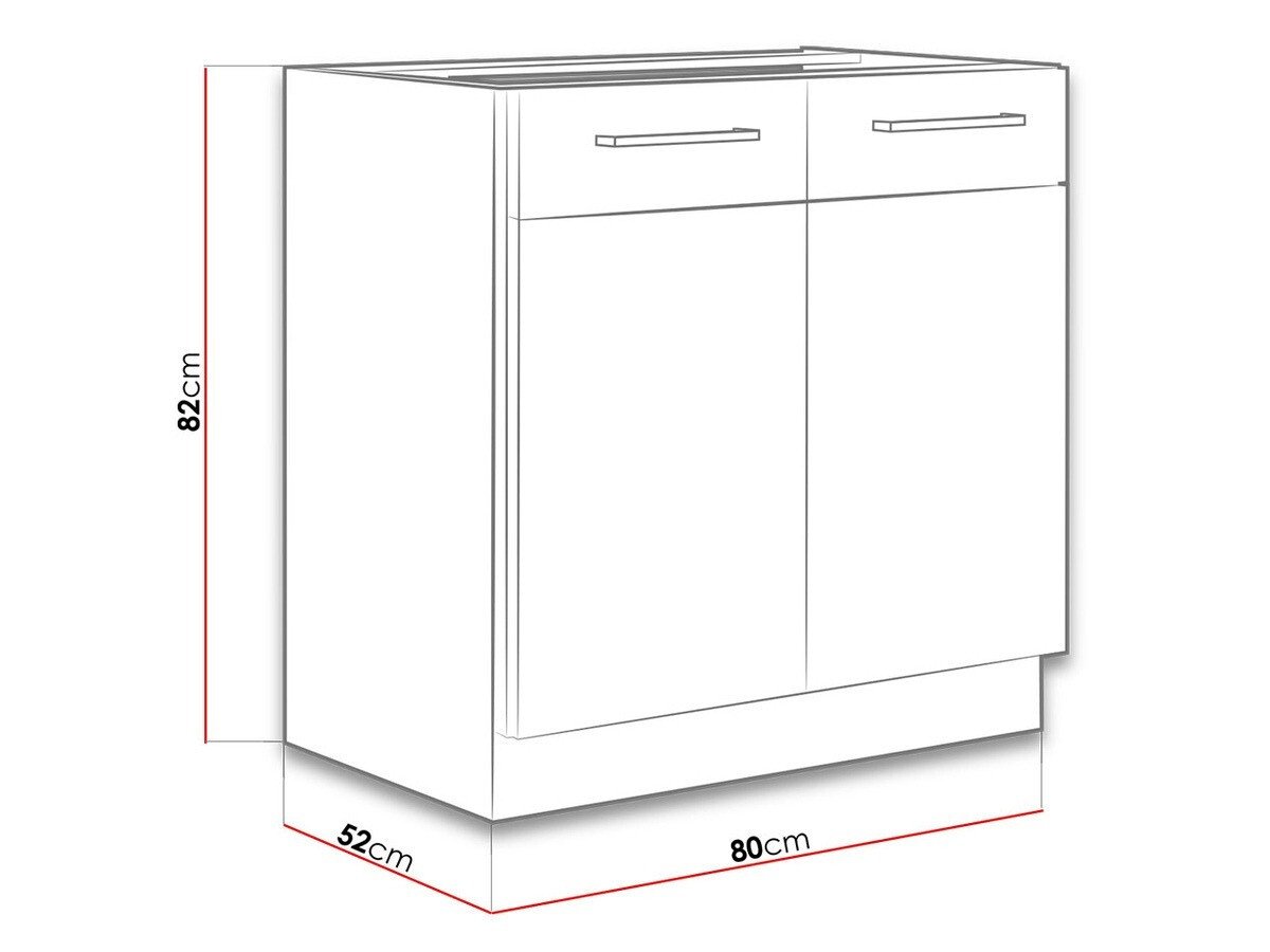 Armoire modulaire avec portes Wood White 110