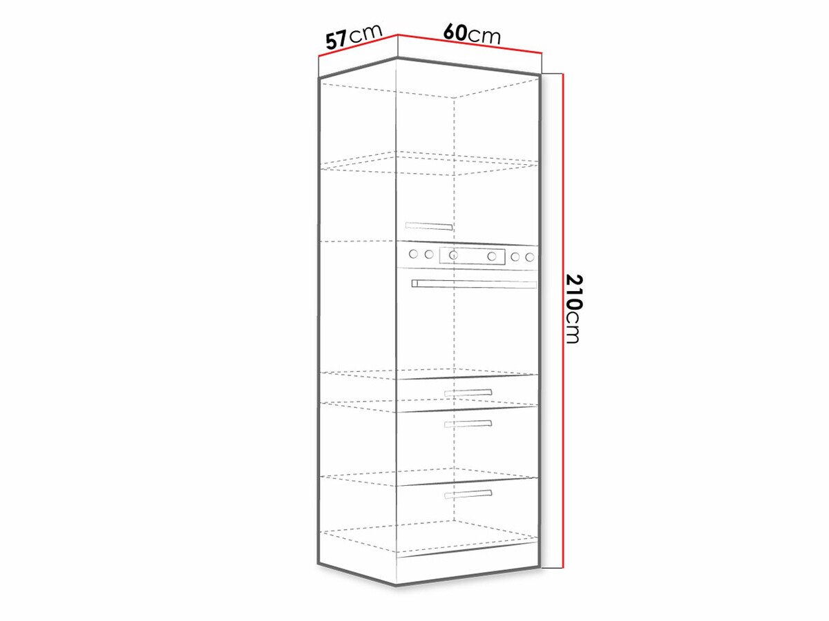 Armoire modulaire pour appareils intégrés Multi Grey 101
