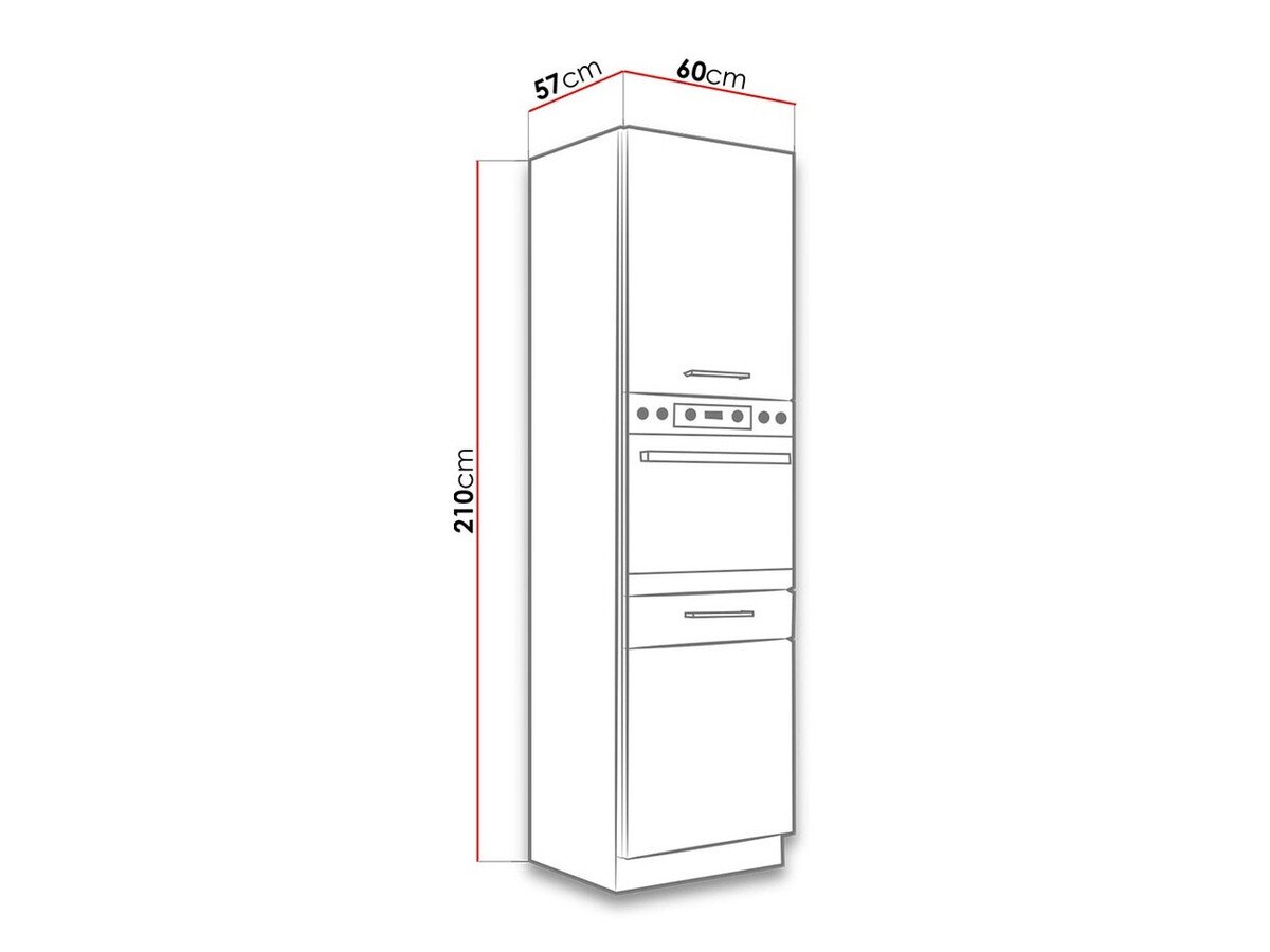 Armoire modulaire pour appareils intégrés Wood Grey 113