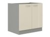 Armoire modulaire pour évier avec portes Multi Cream 110