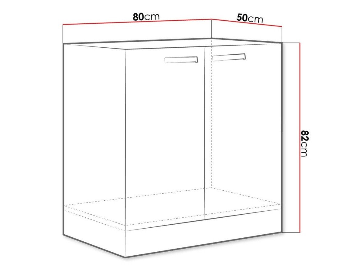 Armoire modulaire pour évier avec portes Multi White 110