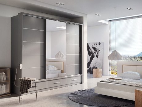 Armoire Fresno 100 (Gris)
