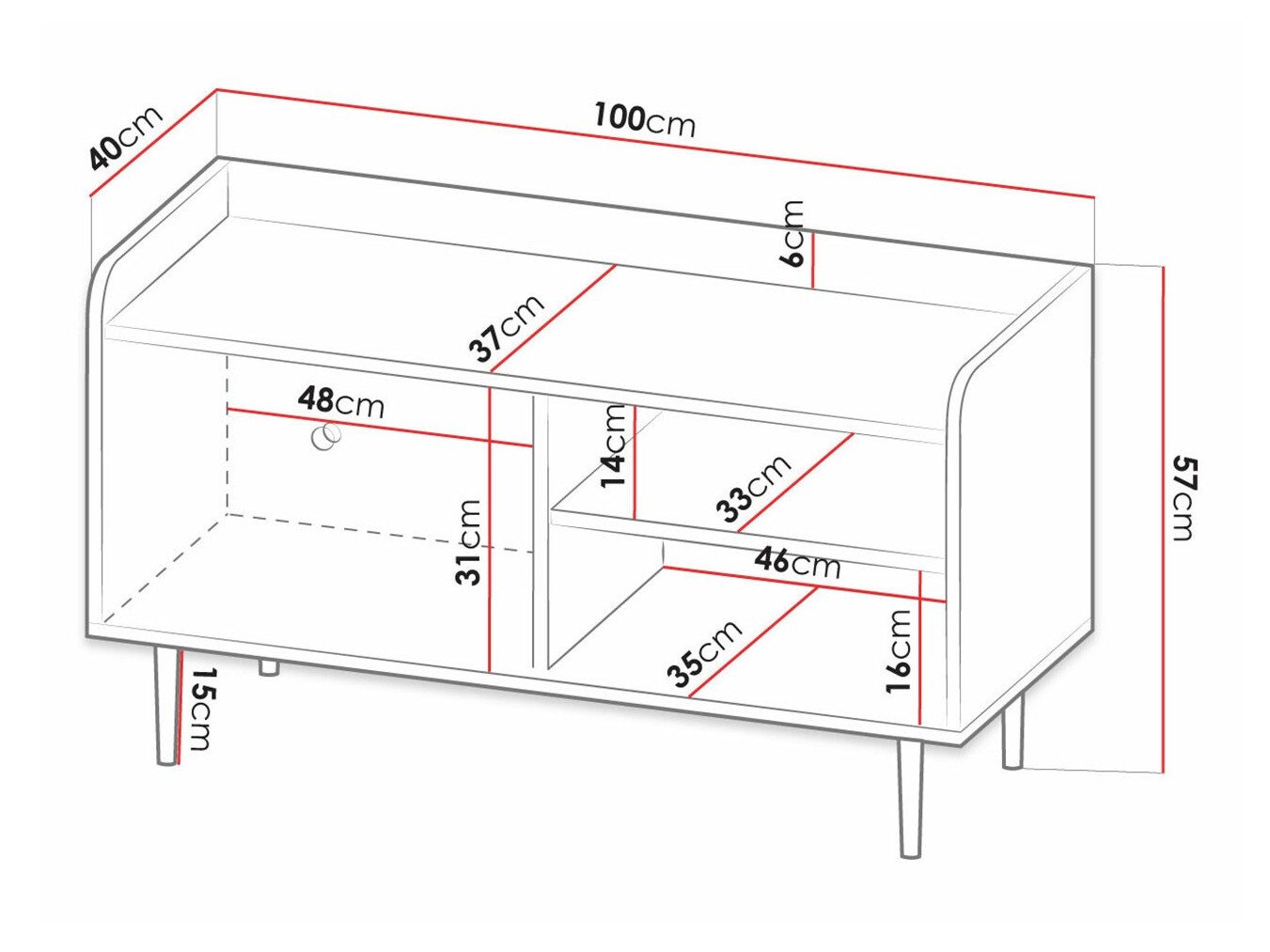 Meuble TV Ferenou 106