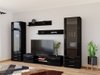 Ensemble de salon Tornola 109 (Noir + Noir brillant)