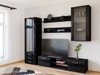 Ensemble de salon Tornola 114 (Noir + Noir brillant)