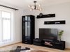 Ensemble de salon Tornola 115 (Noir + Noir brillant)