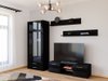 Ensemble de salon Tornola 117 (Noir + Noir brillant)