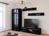 Ensemble de salon Tornola 117 (Noir + Noir brillant)