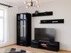 Ensemble de salon Tornola 117 (Noir + Noir brillant)
