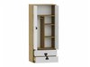 Armoire Florevi 113 (Mat blanc + Chêne Artisan)