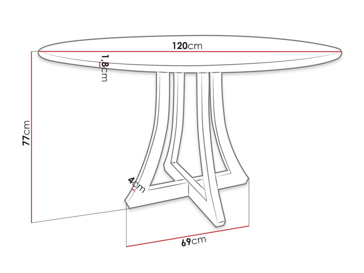 Table Racine 121 (Noir)