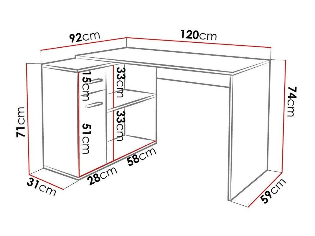 Bureau d'angle Affectus