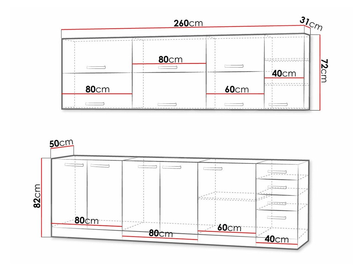 Cuisine complète modulaire Multi Grey 123
