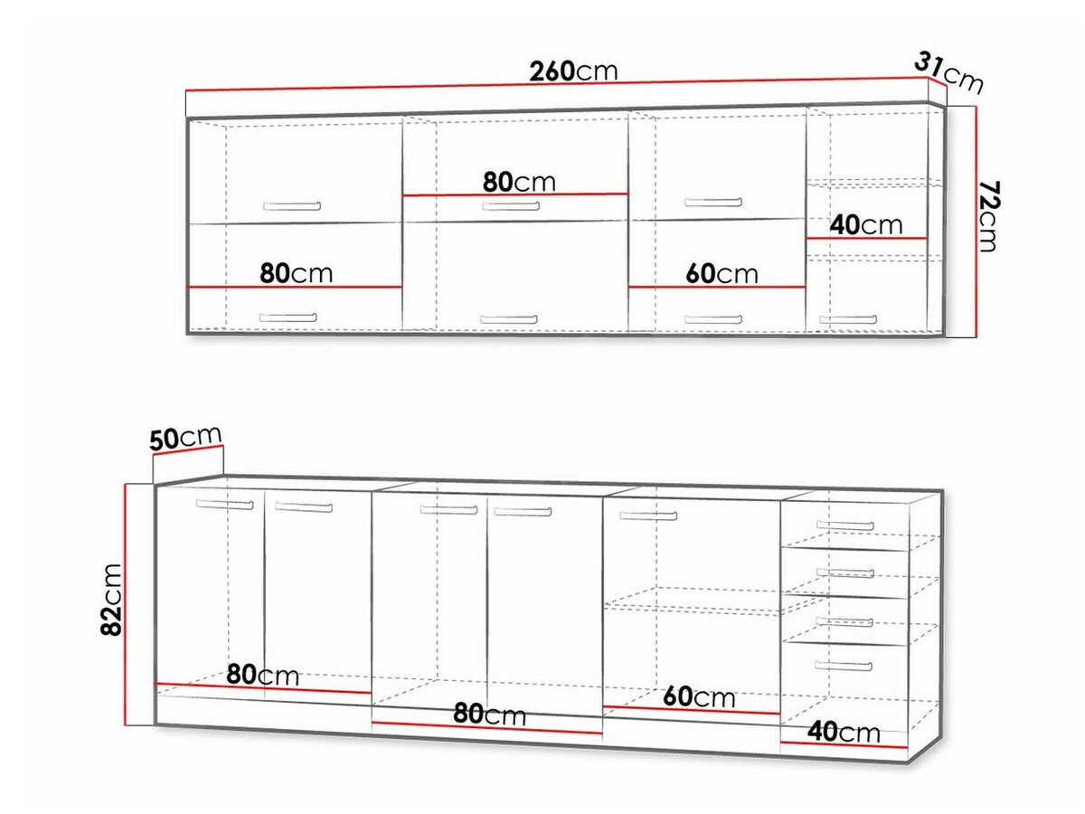 Cuisine complète modulaire Multi Grey 123