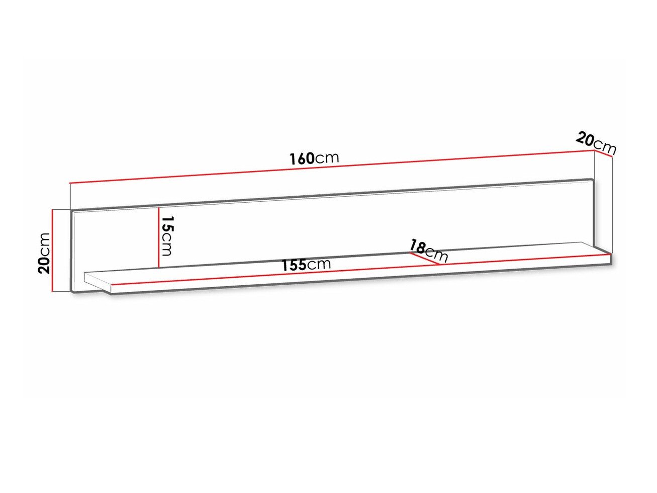 Étagère murale Ferdore 151