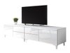 Meuble TV Hortus I (Blanc + Blanc brillant)