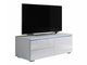 Meuble TV Nashville 130 (Blanc + Blanc brillant)