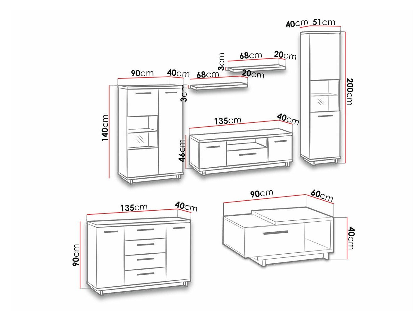 Ensemble de salon Morlira 115