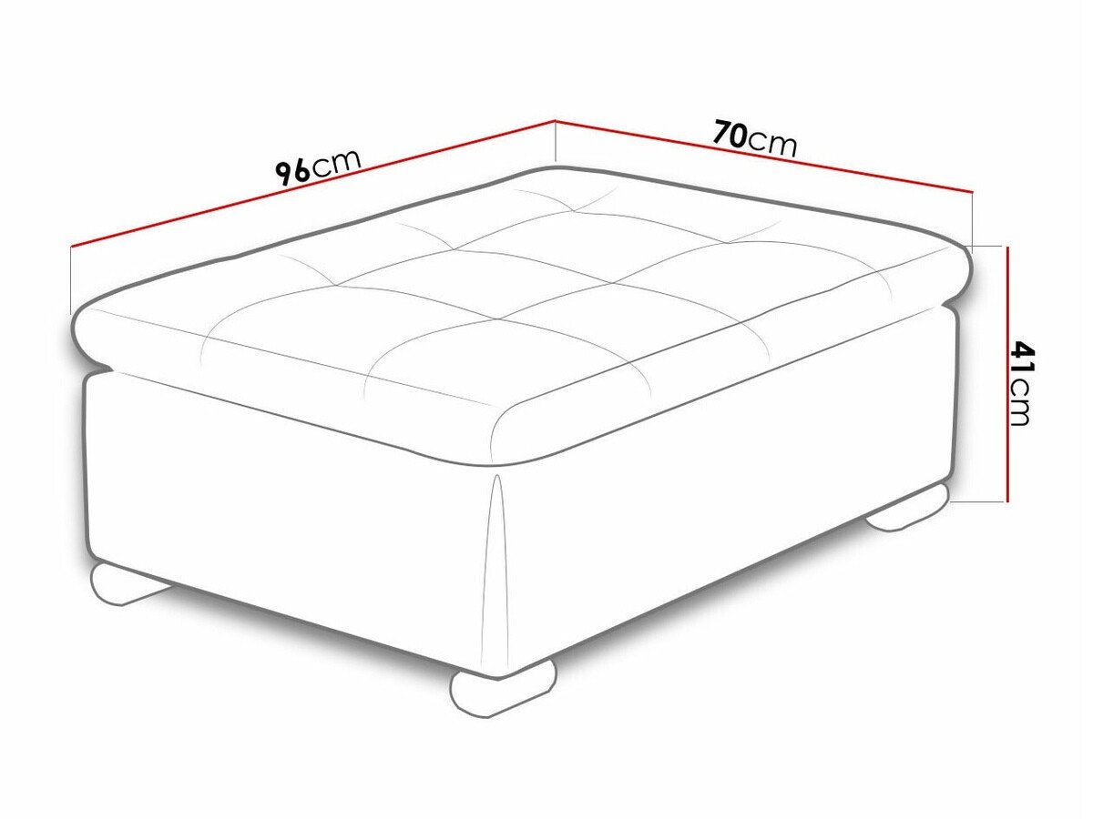 Banc rembourré Comfivo Gemma I (Magic Velvet 2216)