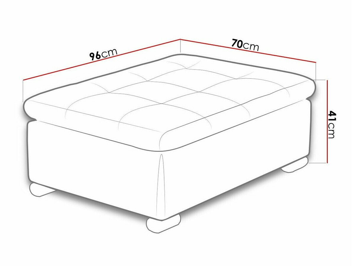 Banc rembourré Comfivo Gemma I (Soft 017 + Kronos 22)