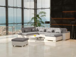 Ensemble de canapés Comfivo Gemma (Soft 017 + Lawa 05)