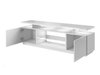 Meuble TV Charlotte 138 (Blanc + Blanc brillant)