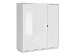 Armoire Fivale 116 (Blanc brillant + Blanc)