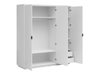 Armoire Fivale 116 (Blanc brillant + Blanc)