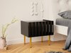 Table de chevet Amplexal (Noir brillant + Noir)