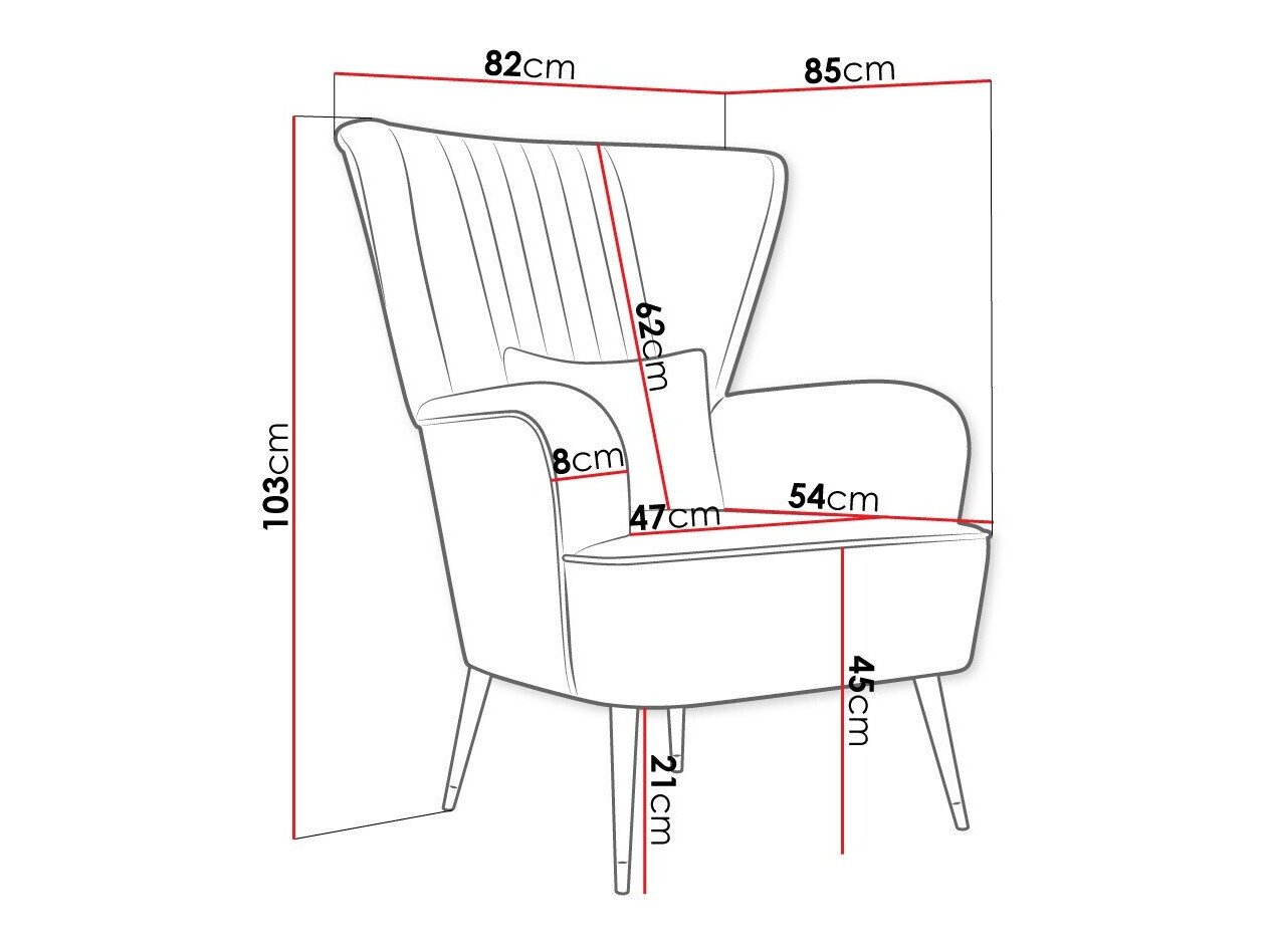 Fauteuil Orem 111 (Magic Velvet 2216)