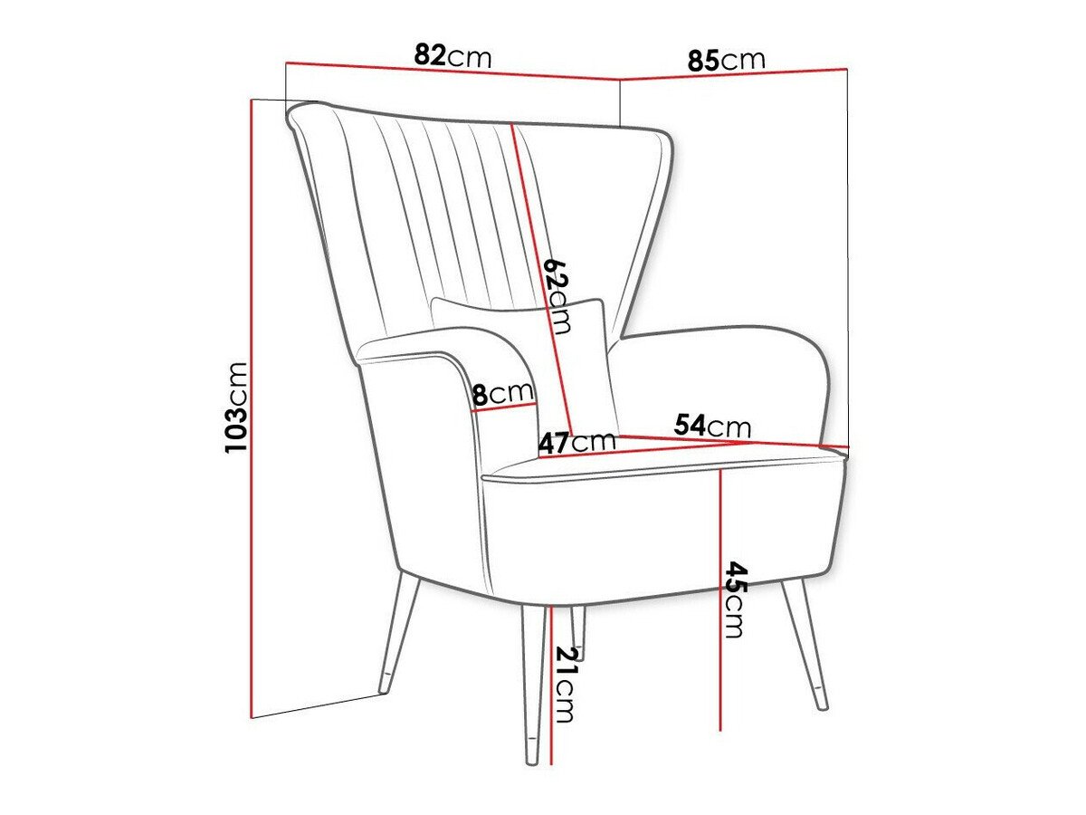 Fauteuil Orem 111 (Magic Velvet 2258)