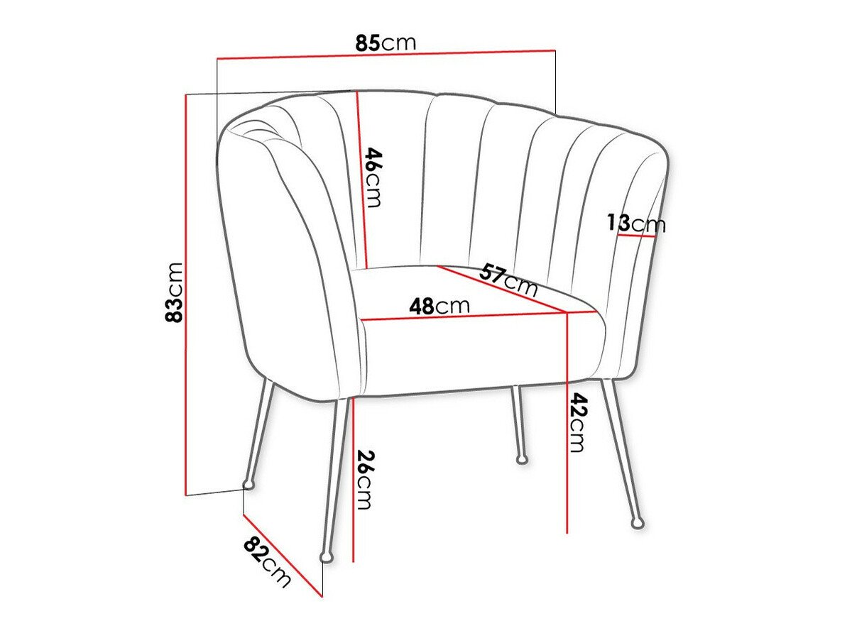 Fauteuil Orem 112 (Magic Velvet 2227)