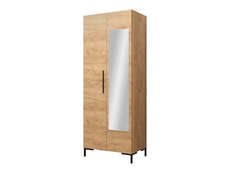 Armoire Tivsoa 110 (Craft chêne + Noir)