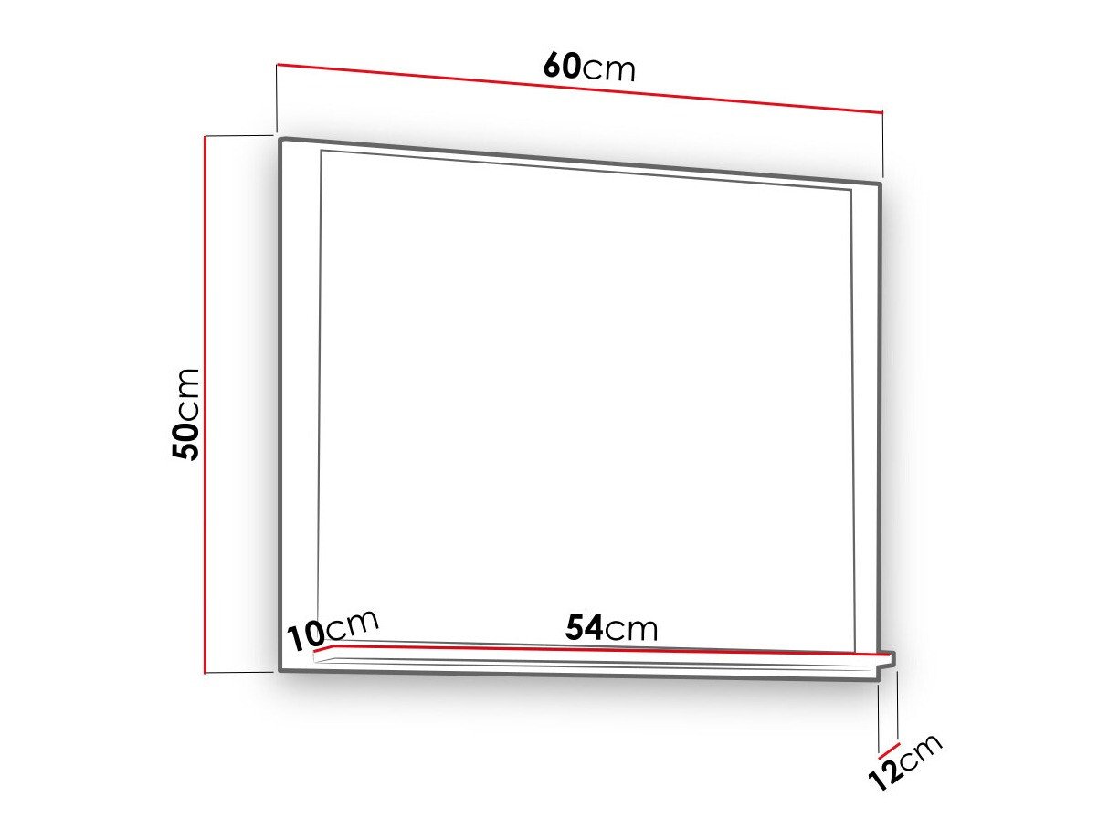 Miroir de salle de bain Velum (Blanc)