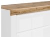 Commode Sonsoru 100 (Blanc + Blanc brillant + Chêne wotan)