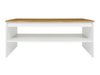 Table basse Sonsoru 122 (Blanc + Chêne wotan)