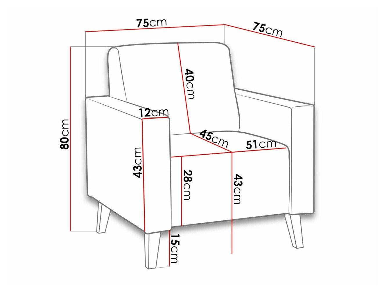 Fauteuil Delbene 125