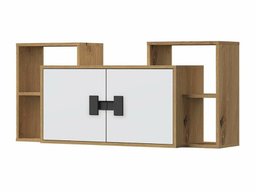 Armoire murale Florevi 107 (Mat blanc + Chêne Artisan)