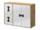 Commode Florevi 102 (Blanc brillant + Chêne Artisan)