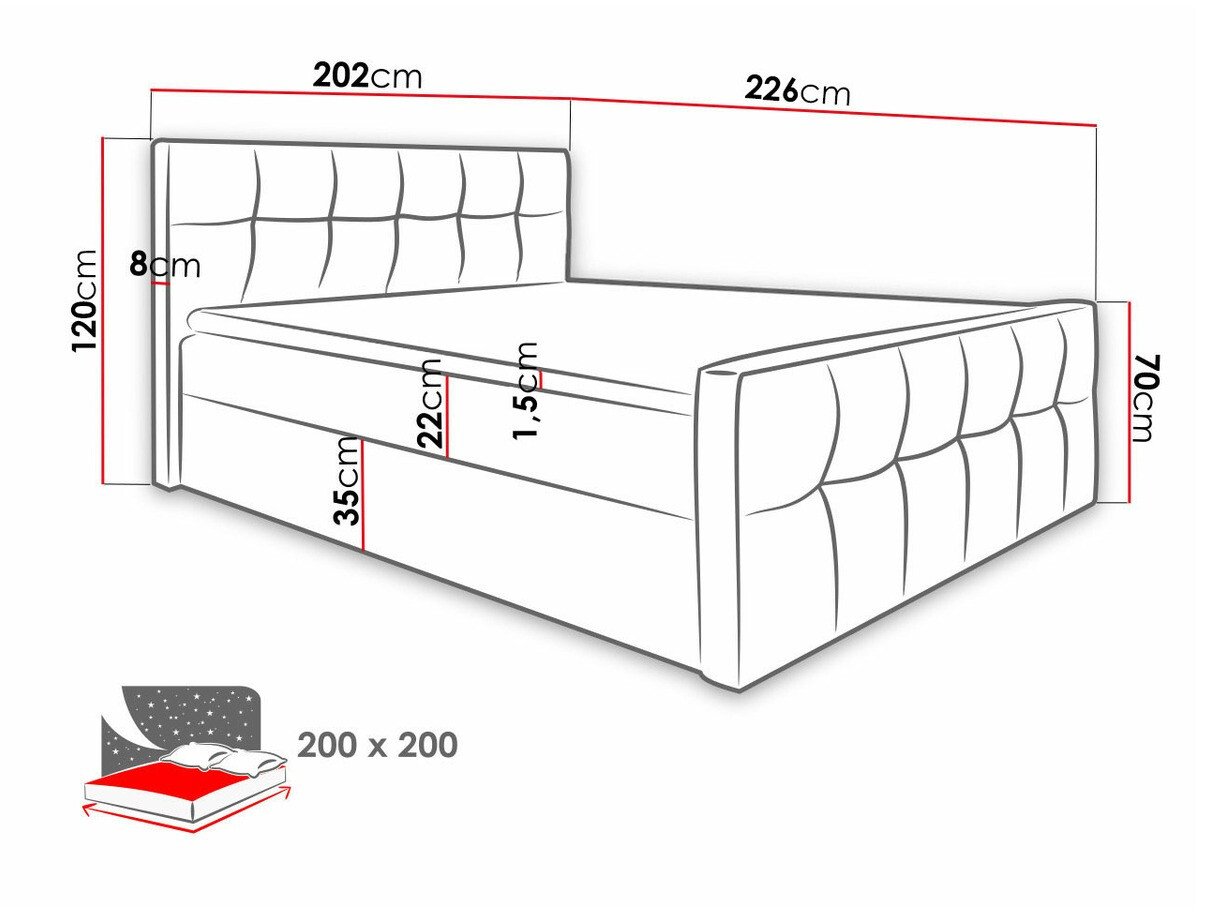 Lit boxspring Scriptum (Soft 017)