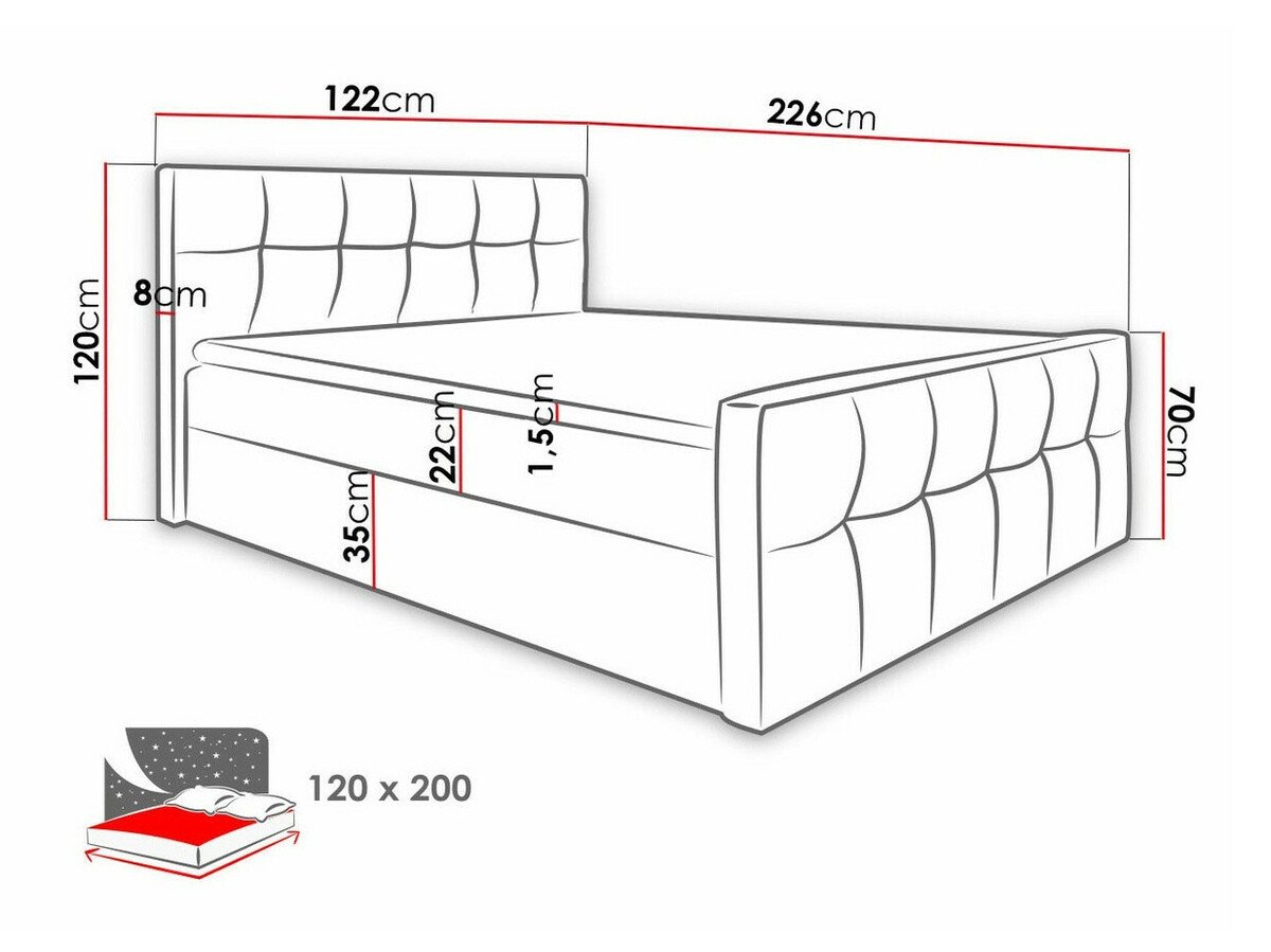 Lit boxspring Scriptum (Soft 029)