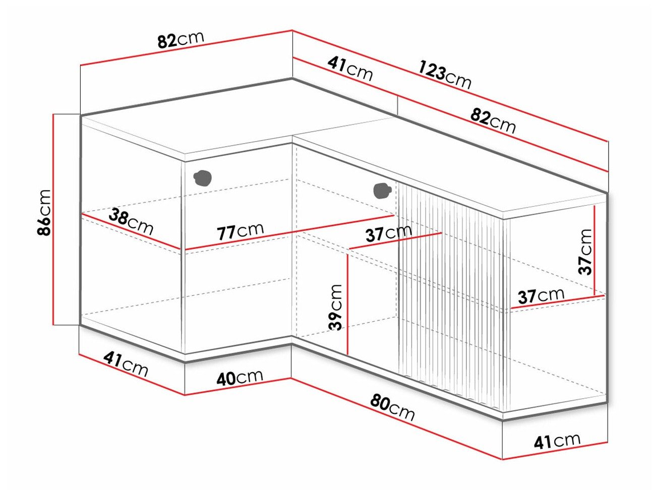 Armoire d'angle Venmava 113