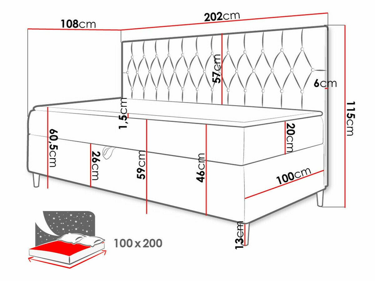 Lit boxspring Lucus II (Soft 017 + Fresh 37)