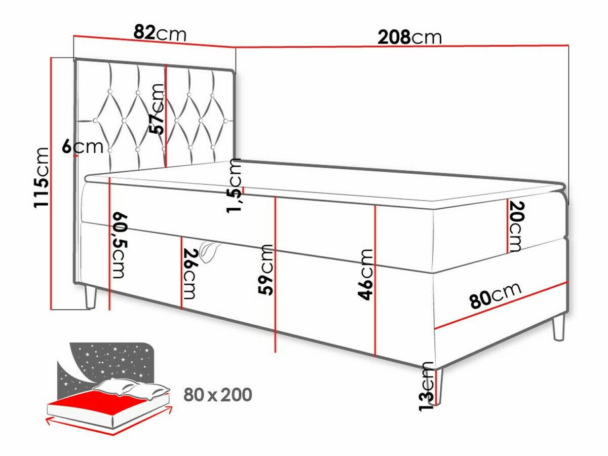Lit boxspring Lucus VII (Soft 017 + Fresh 9)