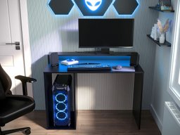 Bureau de gaming Lila I (Noir)